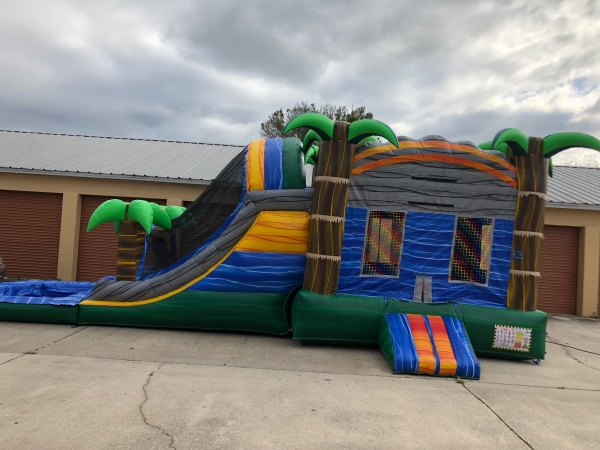rainforest rapids commercial inflatable combo